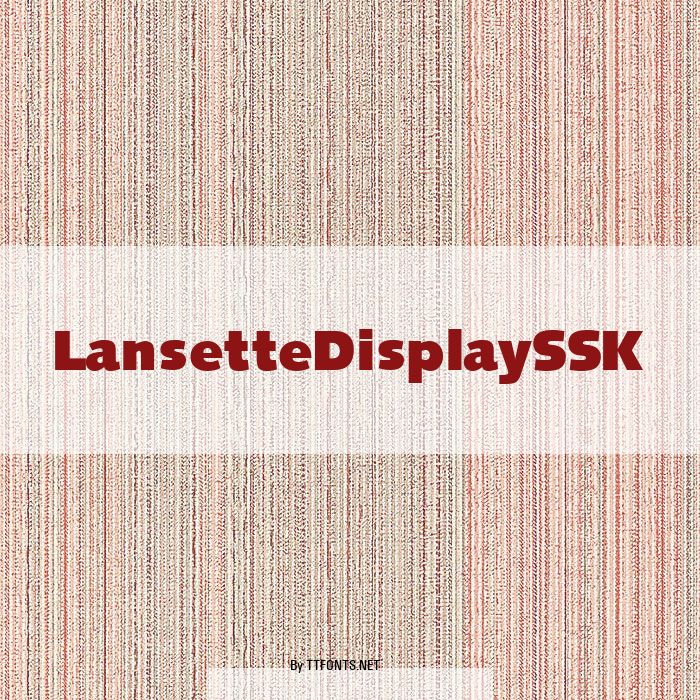 LansetteDisplaySSK example